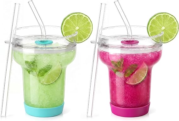Tronco 16 oz Stemless Margarita Glasses, Set of 2
